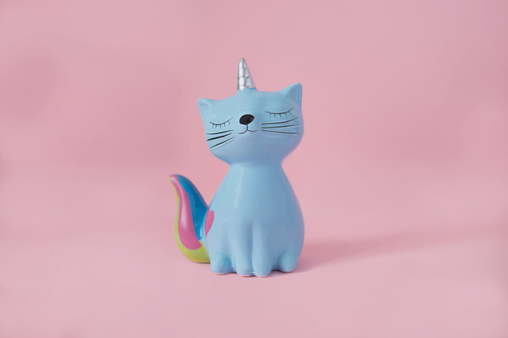 unicorn plush piggy bank