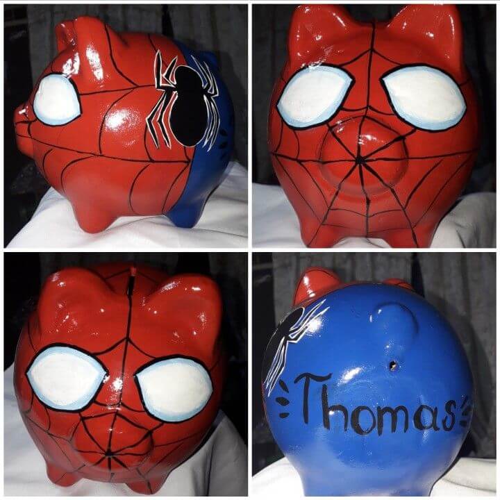 15 Spiderman Piggy Bank Ideas - Finsavvy Panda